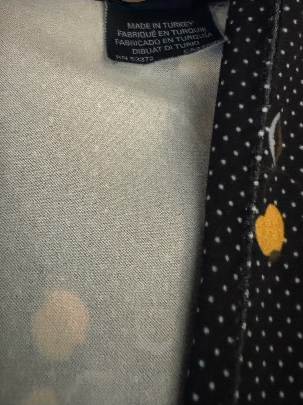 FRENCH CONNECTION Women’s Aventine Navy Dotted Fit & Flare Dress Lemons Size 2 - Picture 8 of 9